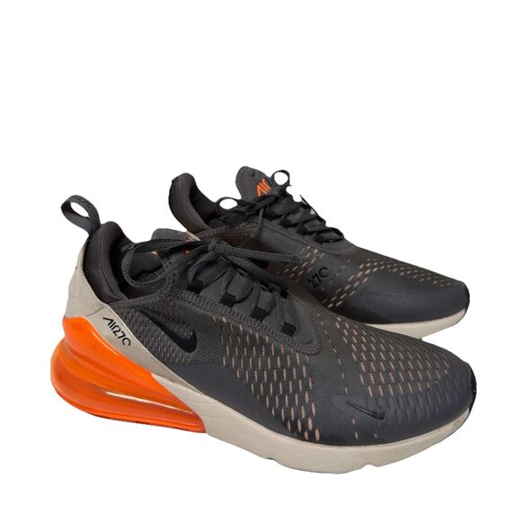 Nike Air Max 270 Thunder Grey/Black-Desert Sand AH8050 024 Men's Size 12 EUC - Picture 1 of 10